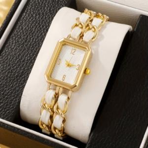 Gold-Plated Vintage Manual-Wind Ladies' Wristwatch