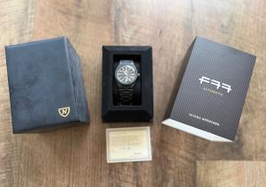 Nivada Grenchen 37mm Black Ceramic Automatic Watch