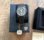 Nivada Grenchen 37mm Black Ceramic Automatic Watch