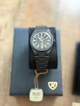 Nivada Grenchen 37mm Black Ceramic Automatic Watch