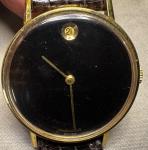 Rare 1972 Movado Museum Gold Plated Watch