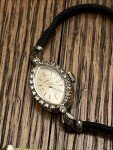 Art Deco Hamilton 14k White Gold Diamond Watch