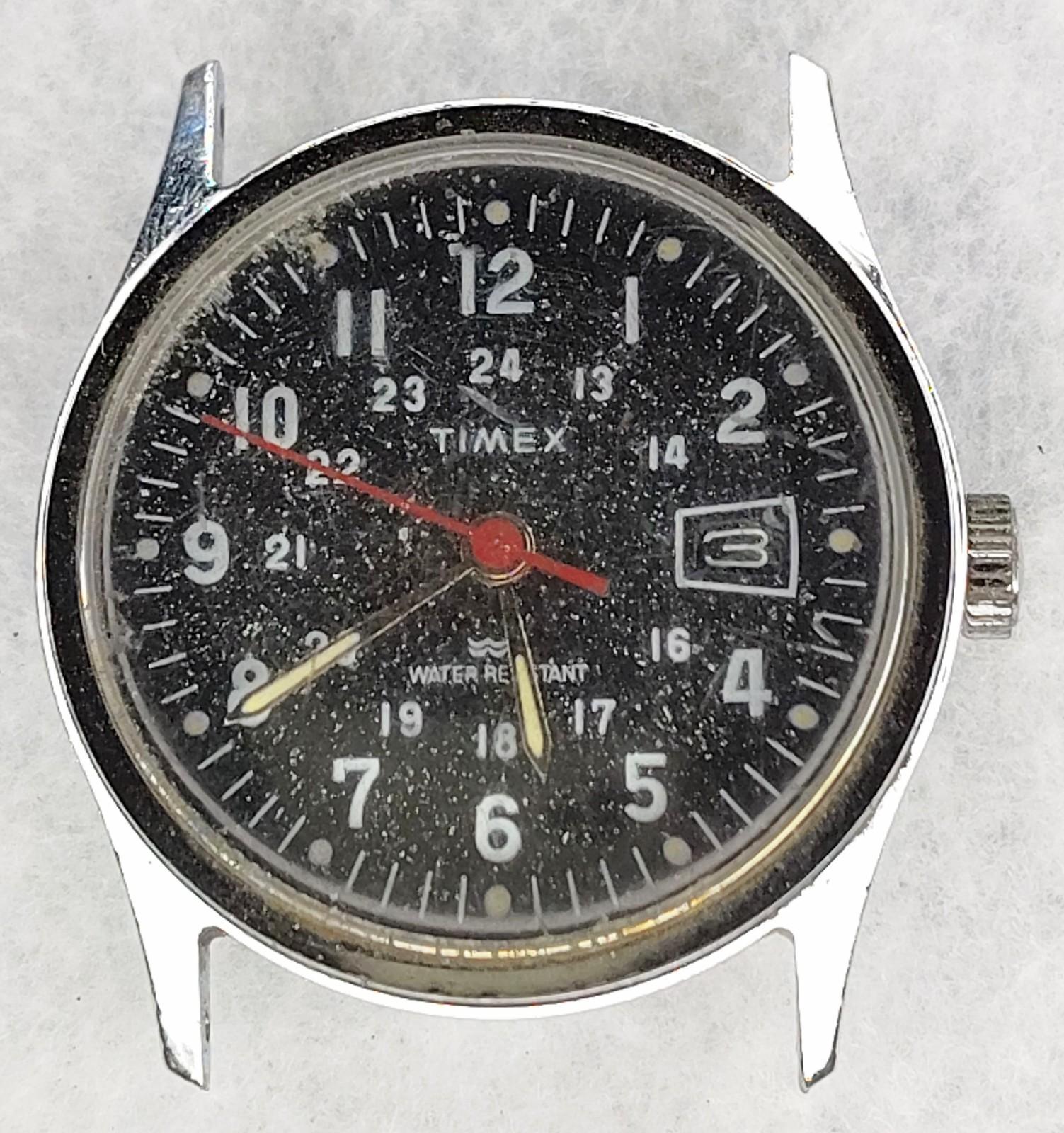 Timex Sprite Military Field Red Hand Watch Parts