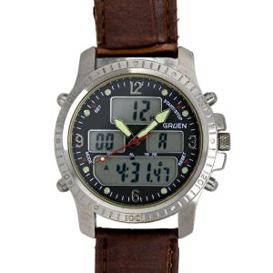Gruen 40mm Men’s Pilot Analog-Digital Watch