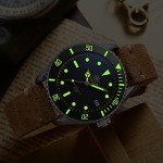 ADDIESDIVE Vintage Diver Watch with Suede Strap