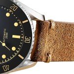 ADDIESDIVE Vintage Diver Watch with Suede Strap