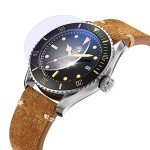 ADDIESDIVE Vintage Diver Watch with Suede Strap