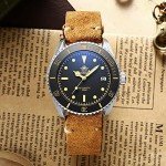 ADDIESDIVE Vintage Diver Watch with Suede Strap