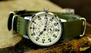 Pobeda Military Pilot Watch with Nylon Strap