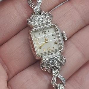 Vintage REMO Cocktail Watch with Rhinestone Crown