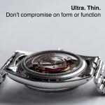 Slim Sapphire Exhibition Caseback for Vintage Rolex