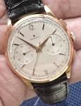 1950s Zenith Jumbo 18k Gold Chronograph Watch