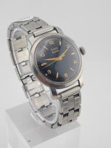 1950 Zodiac Hermetic Black Dial Manual Watch