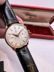1950s Zenith Jumbo 18k Gold Chronograph Watch