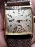 1940s Art Deco Longines Tank Watch with Box