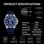 Stuhrling Original Men's Silver Dive Watch 42MM