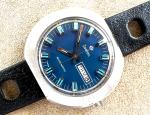 1970s Zodiac Automatic Watch with Blue Dial