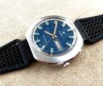 1970s Zodiac Automatic Watch with Blue Dial