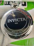 Invicta Vintage Quartz Pocket Watch with Black Dial