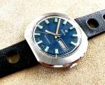 1970s Zodiac Automatic Watch with Blue Dial