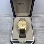 Seiko SQ 5Y23-8040 Vintage Gold Dial Men’s Watch