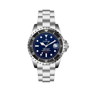 ENRIVA Men's Blue Ceramic Diving Watch