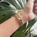 Elegant Gold Vintage Square Dial Women's Watch
