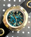 Vintage Accutron Sputnik Watch with Blue Marble Dial