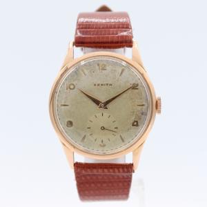Vintage Zenith 670.900 Men's 18k Rose Gold Watch