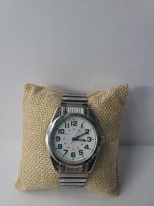 Silver Tone Military Style Vintage Analog Watch