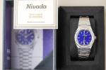 Nivada Grenchen F77 Titanium Lapis Dial Watch