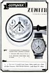 Vintage Zenith Compax Chronograph Poster c1920s 24x32”