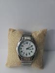 Silver Tone Military Style Vintage Analog Watch
