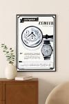 Vintage Zenith Compax Chronograph Poster c1920s 24x32”