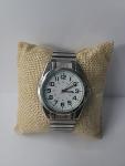 Silver Tone Military Style Vintage Analog Watch