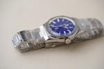 Nivada Grenchen F77 Titanium Lapis Dial Watch