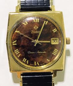 Zodiac Corsair Automatic Vintage Men's Watch Brown Dial