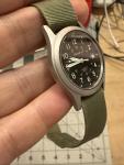 Eddie Bauer Vintage Military Field Watch, Black Dial