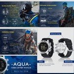NORTH EDGE Aqua Men's Diving Computer Watch