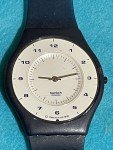 Vintage 1997 Swatch Skin MONOBLUE Thin Watch