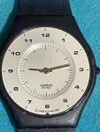 Vintage 1997 Swatch Skin MONOBLUE Thin Watch