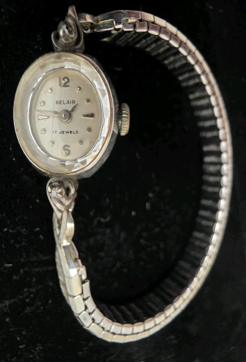 Belair Women's Silver Tone Mechanical Cocktail Watch