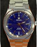 Nivada Grenchen F77 Titanium Blue Dial Men's Watch