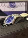 Nivada Grenchen F77 Titanium Blue Dial Men's Watch