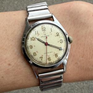 Rare Vintage Helbros Invincible Military Field Watch