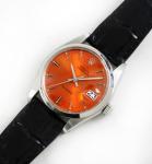 Rolex Oysterdate 34mm Orange Dial Men's Watch