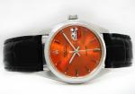 Rolex Oysterdate 34mm Orange Dial Men's Watch