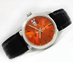Rolex Oysterdate 34mm Orange Dial Men's Watch
