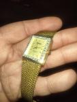 Dufonte Vintage Women's Gold Mesh Diamond Watch