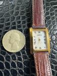 Michel Herbelin Vintage Gold Tank Watch for Women